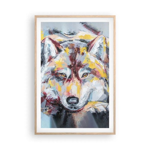 Poster în ramă de stejar deschis - Pace pentru cel drag - 61x91 cm