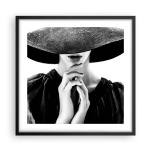 Poster în ramă neagră - Frumusețea ascunsă - 50x50 cm
