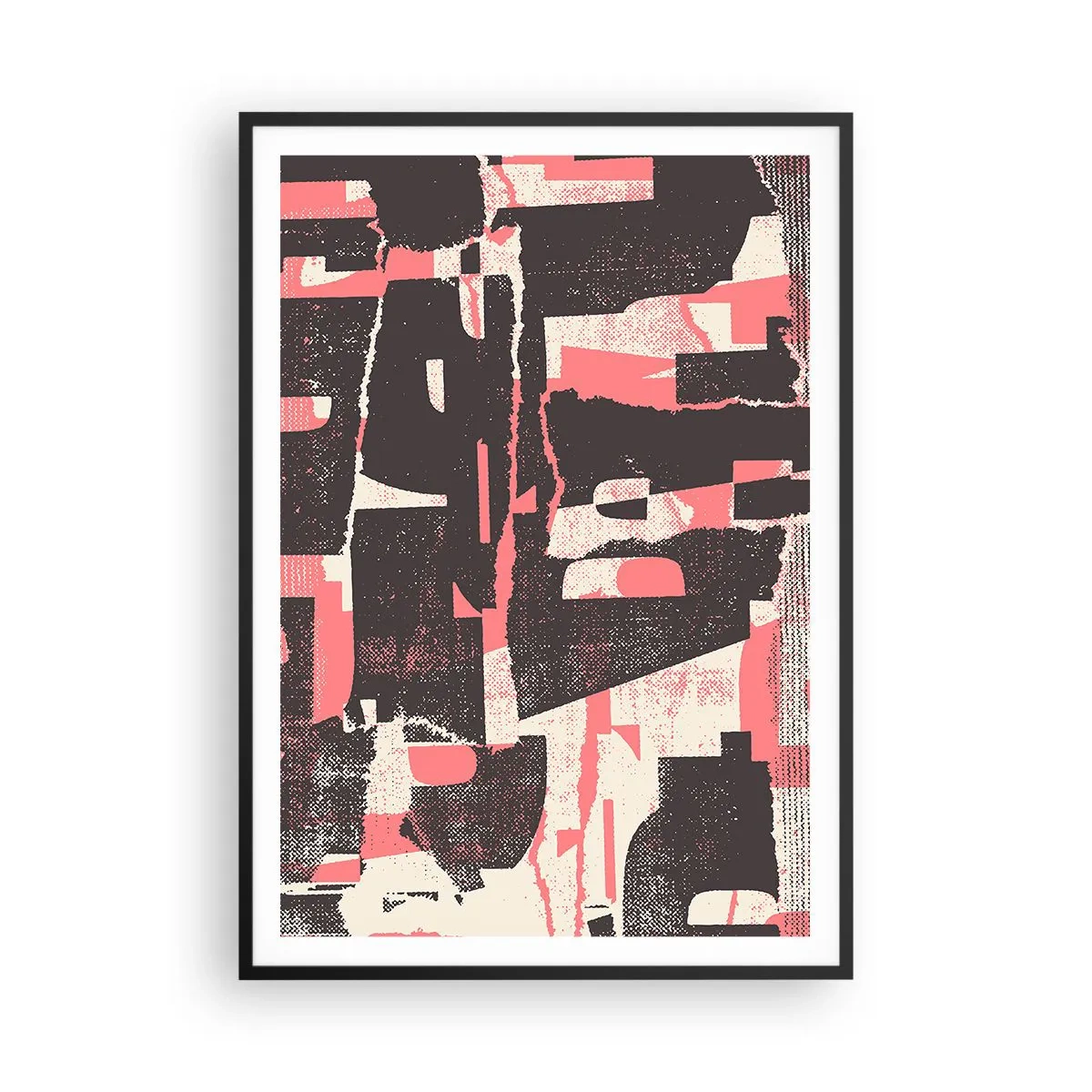 Poster în ramă neagră - Toată această agitație - 70x100 cm