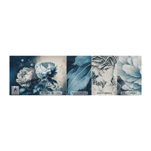 Mostră tapet Premium Sand - Pereche asortată - Flori, Clasic, Rococo - 100x30 cm