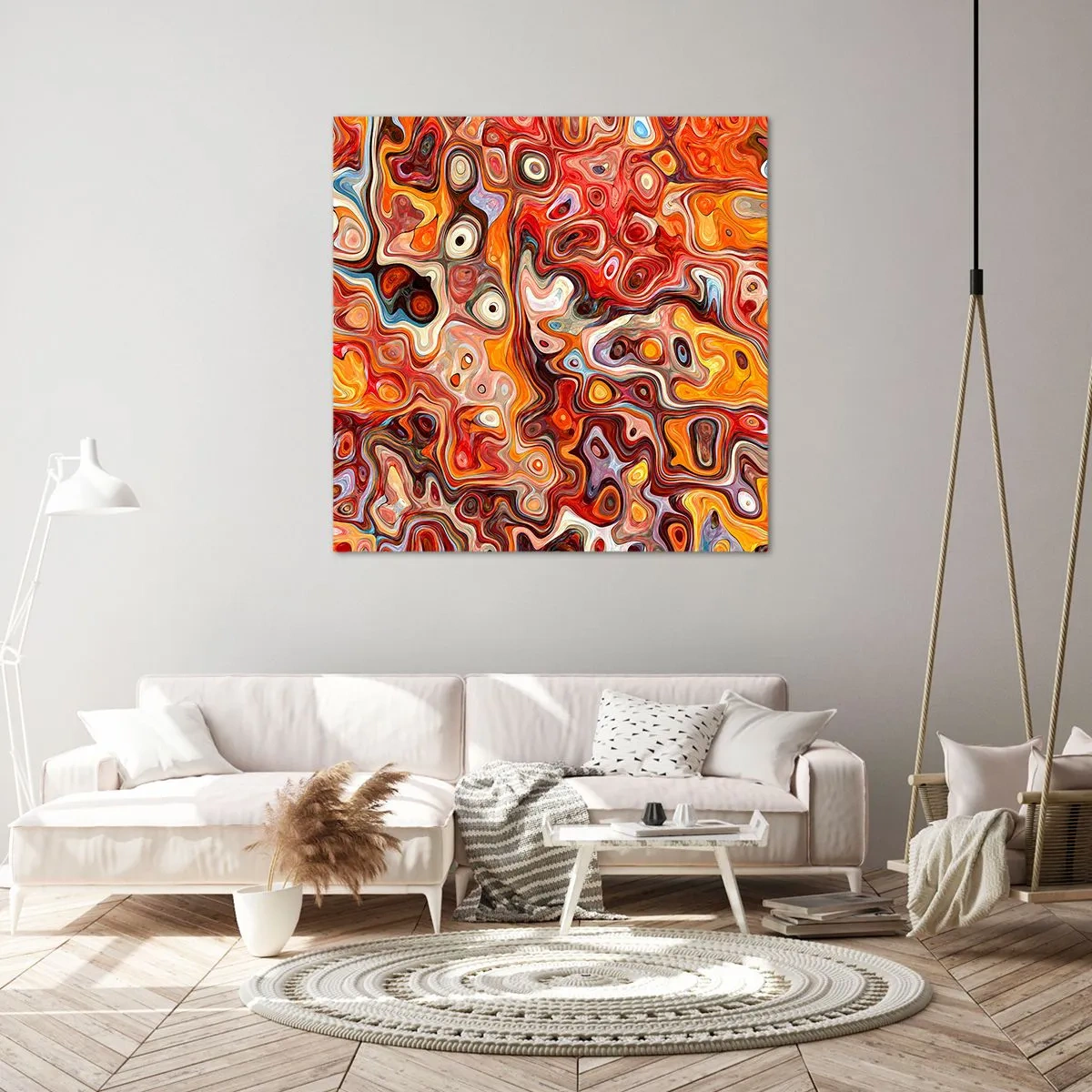 Tablou pe pânză - Dacă nucile s-au topit în miere - 60x60 cm