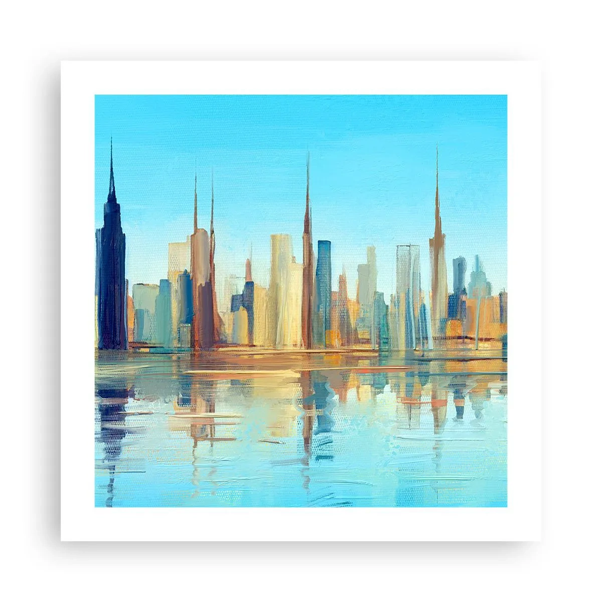 Poster - Metropola însorită - 50x50 cm