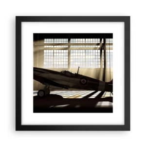 Poster în ramă neagră - Odihna războinicului - 30x30 cm