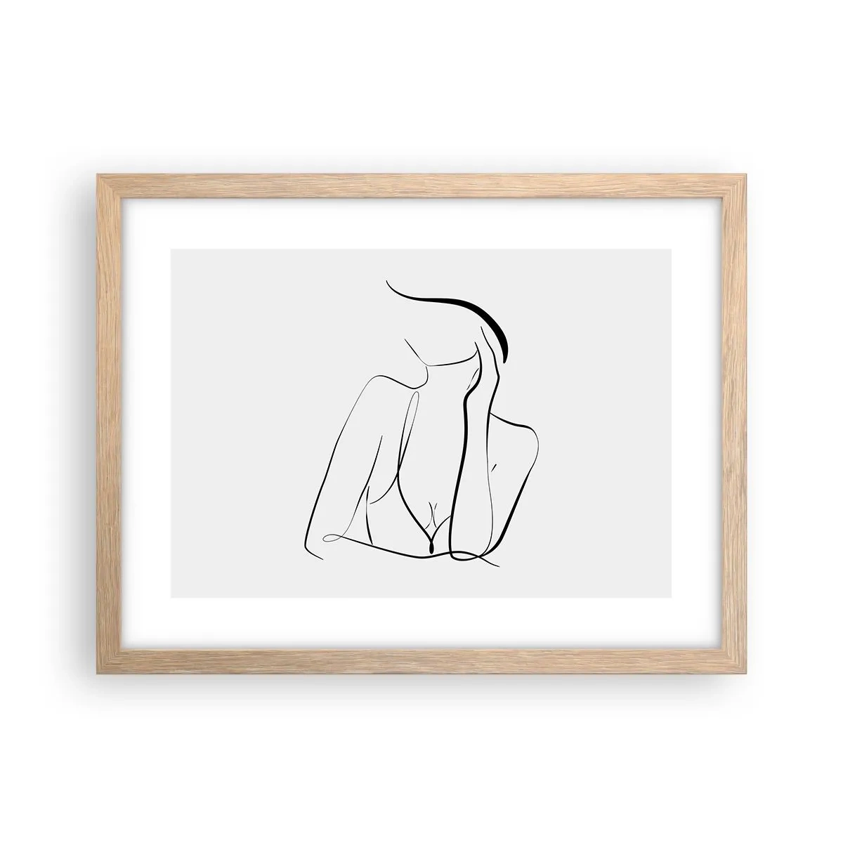 Poster în ramă de stejar deschis - Pe valul unui vis - 40x30 cm