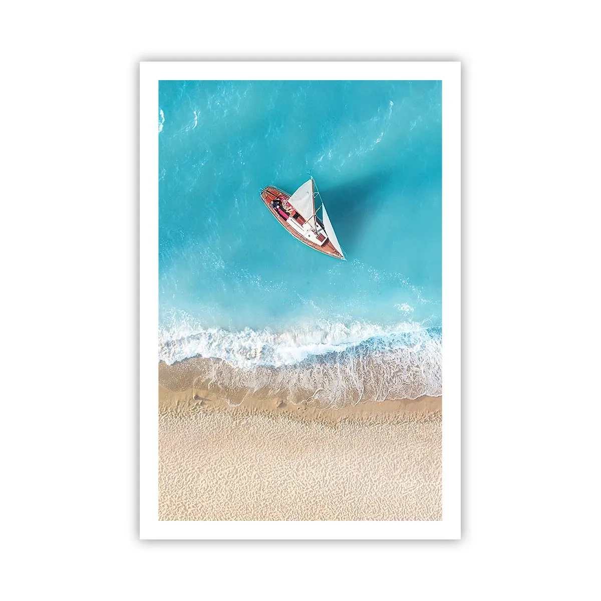 Poster - La frontieră dintre albastru și auriu - 61x91 cm