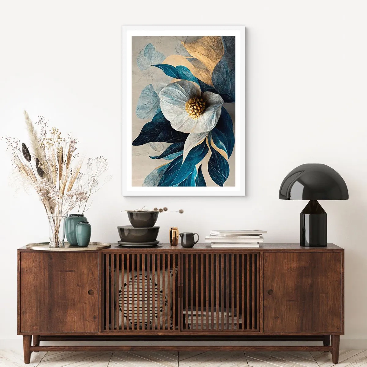 Poster în ramă albă - Are o inimă de aur - 70x100 cm