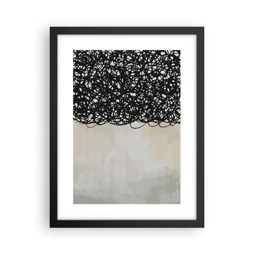 Poster în ramă neagră - Abstracție înfășurată - 30x40 cm