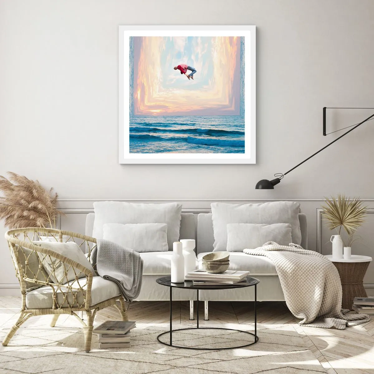 Poster în ramă albă - Spre o altă dimensiune - 50x50 cm