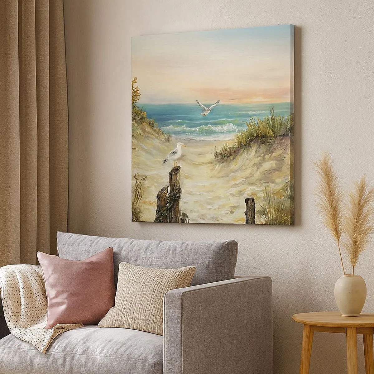 Tablou pe pânză - Retragere fără vânt - 30x30 cm