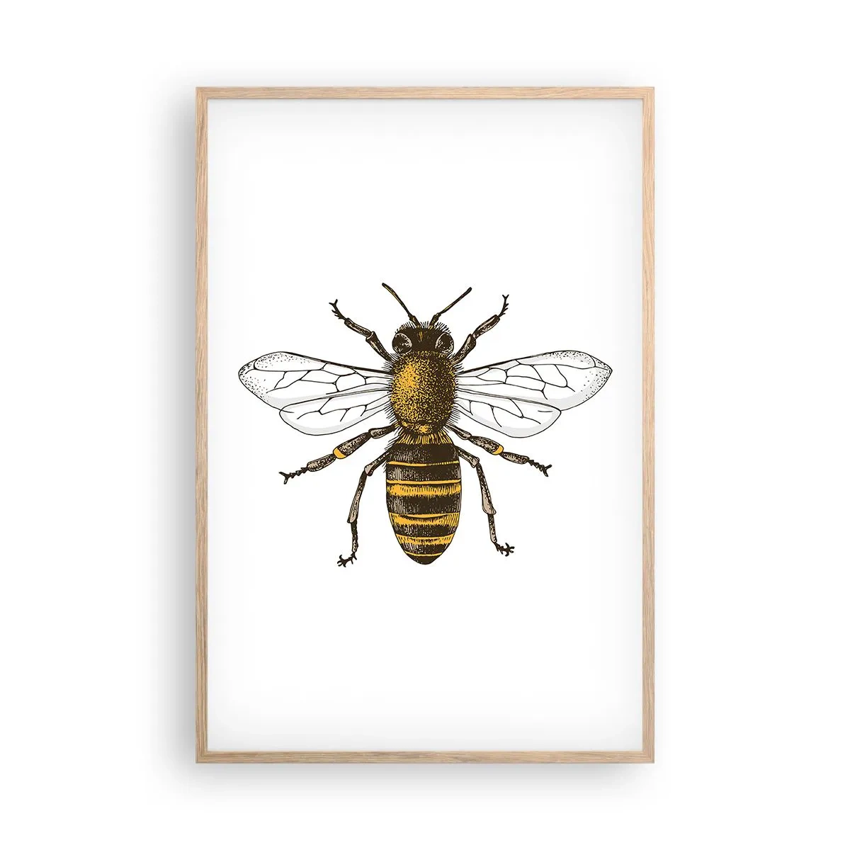 Poster în ramă de stejar deschis - Frumoasă și bună - 61x91 cm