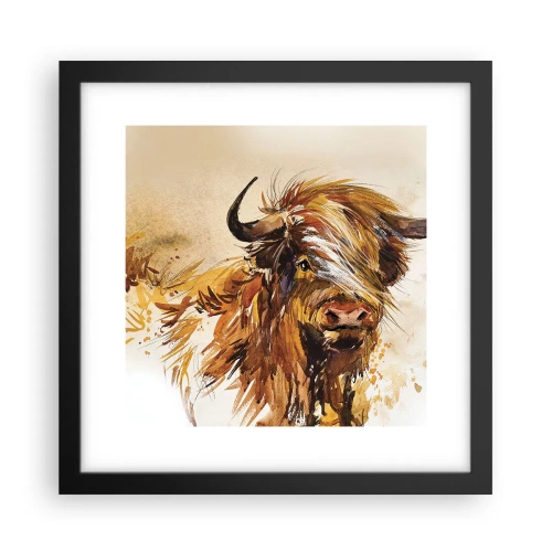 Poster în ramă neagră - Mândria vânătorului - 30x30 cm