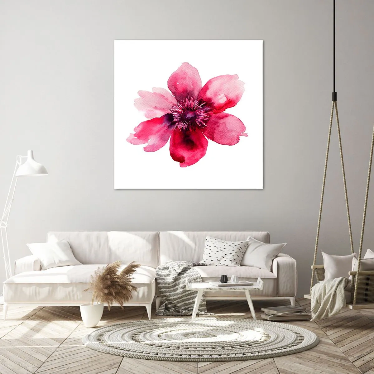 Tablou pe pânză - Sărut parfumat de carmin - 30x30 cm