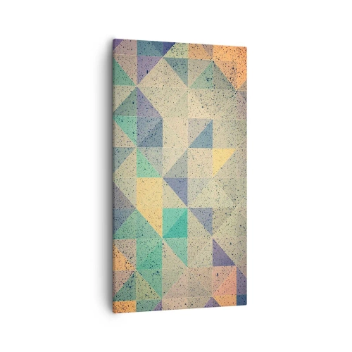 Tablou pe pânză - Republica triunghiurilor - 55x100 cm
