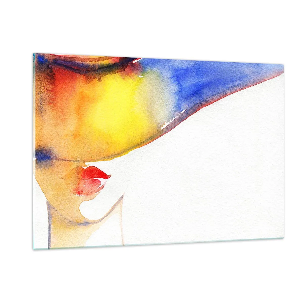 Tablou pe sticlă - Portretul unei doamne    - 120x80 cm