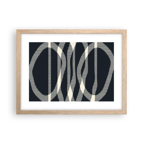 Poster în ramă de stejar deschis - Încercare de străpungere a întunericului - 40x30 cm