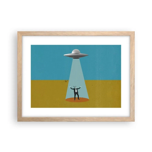 Poster în ramă de stejar deschis - Întâlnire de gradul III - 40x30 cm