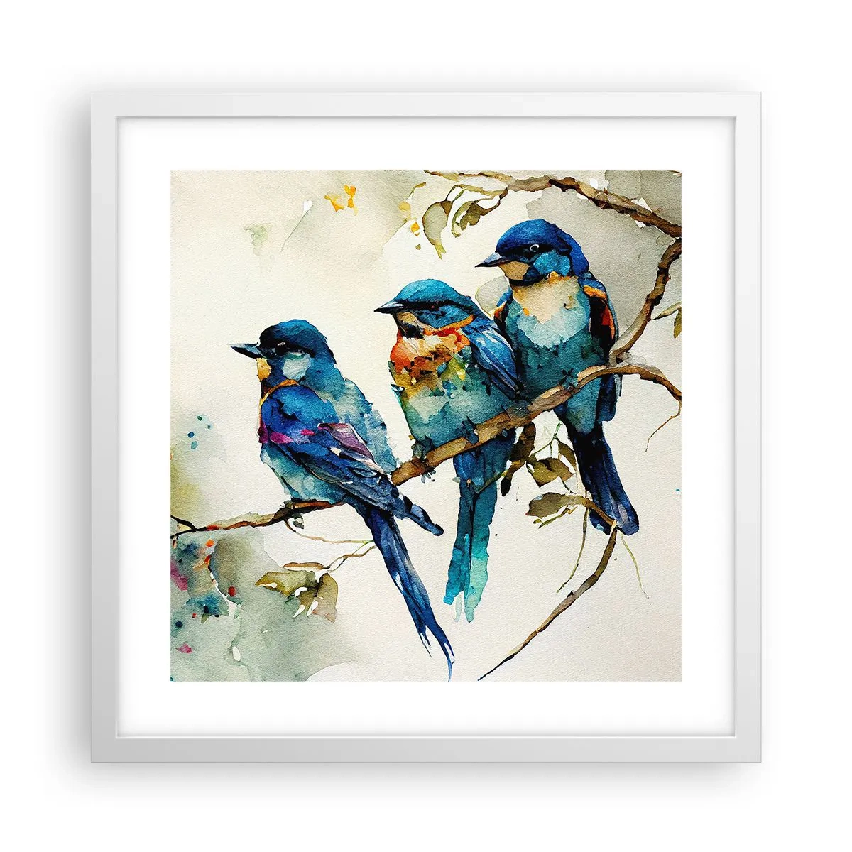 Poster în ramă albă - Se simte jignit? - 40x40 cm