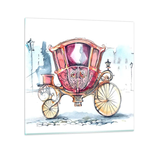 Tablou pe sticlă - Pentru nuntă sau pentru bal? - 30x30 cm