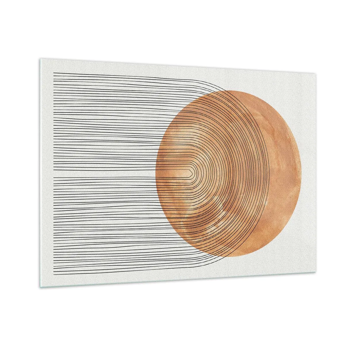 Tablou pe sticlă - Compoziția solară - 100x70 cm