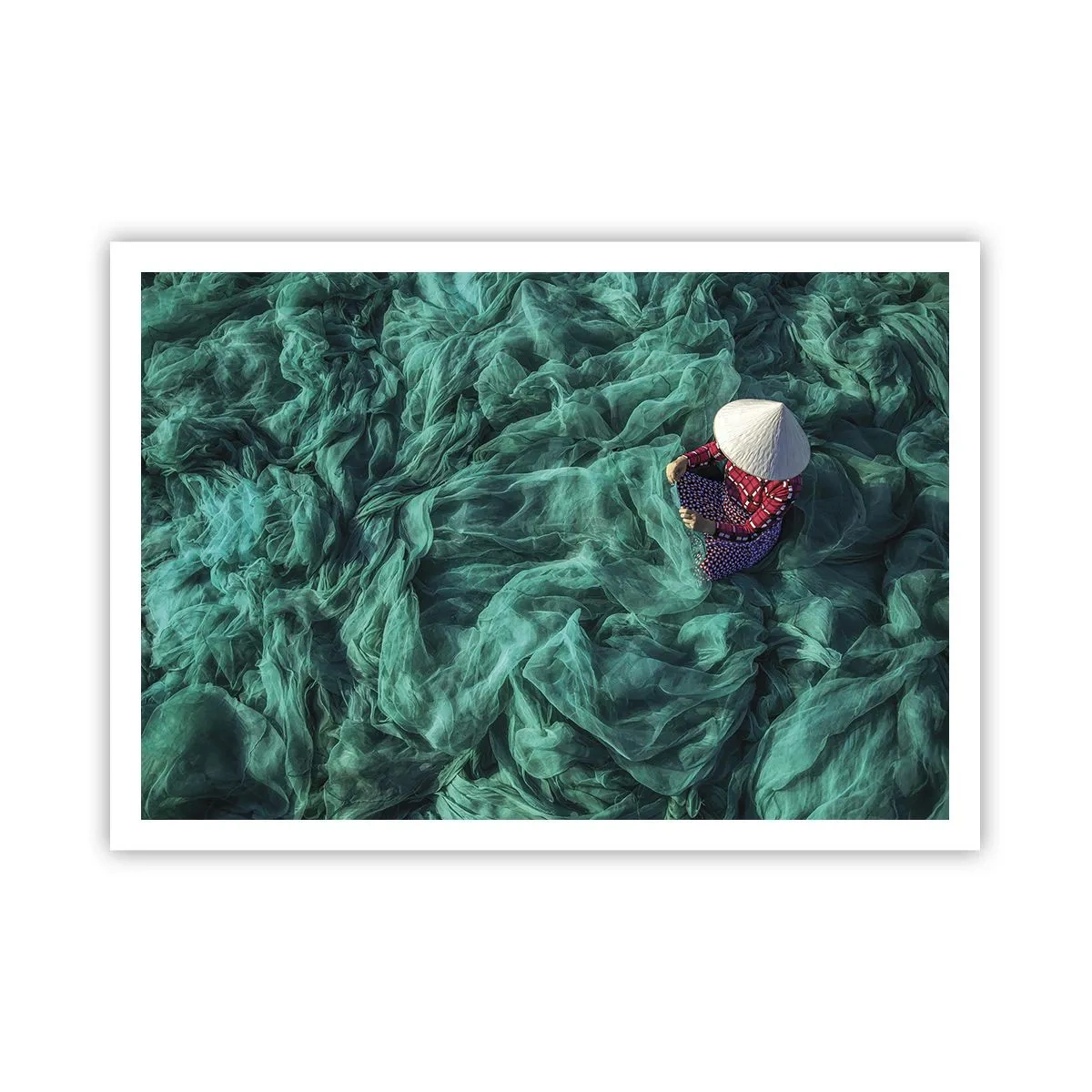 Poster - Într-o mare de rețea - 100x70 cm