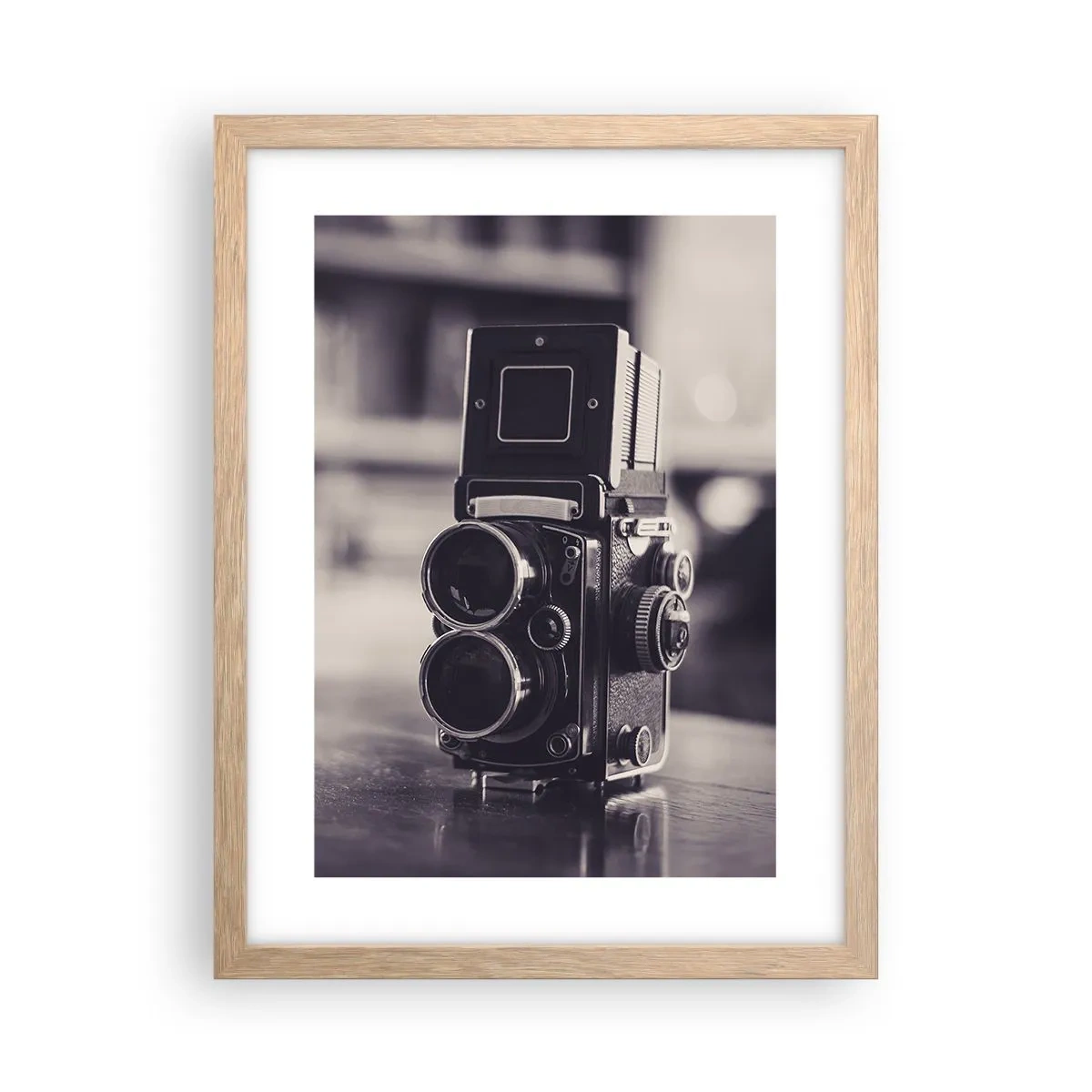 Poster în ramă de stejar deschis - Magia fotografiei vechi - 30x40 cm