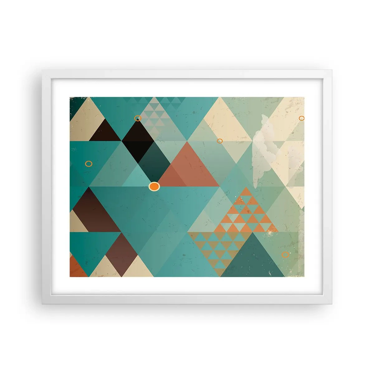 Poster în ramă albă - Unitatea multiplicității, multiplicitatea unității - 50x40 cm