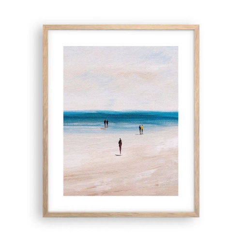 Poster în ramă de stejar deschis - Nevoia naturală - 40x50 cm