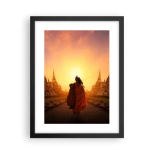Poster în ramă neagră - În pace prin eternitate - 30x40 cm