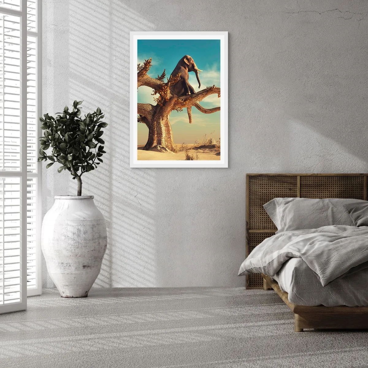 Poster în ramă albă - Un nou punct de vedere - 50x70 cm