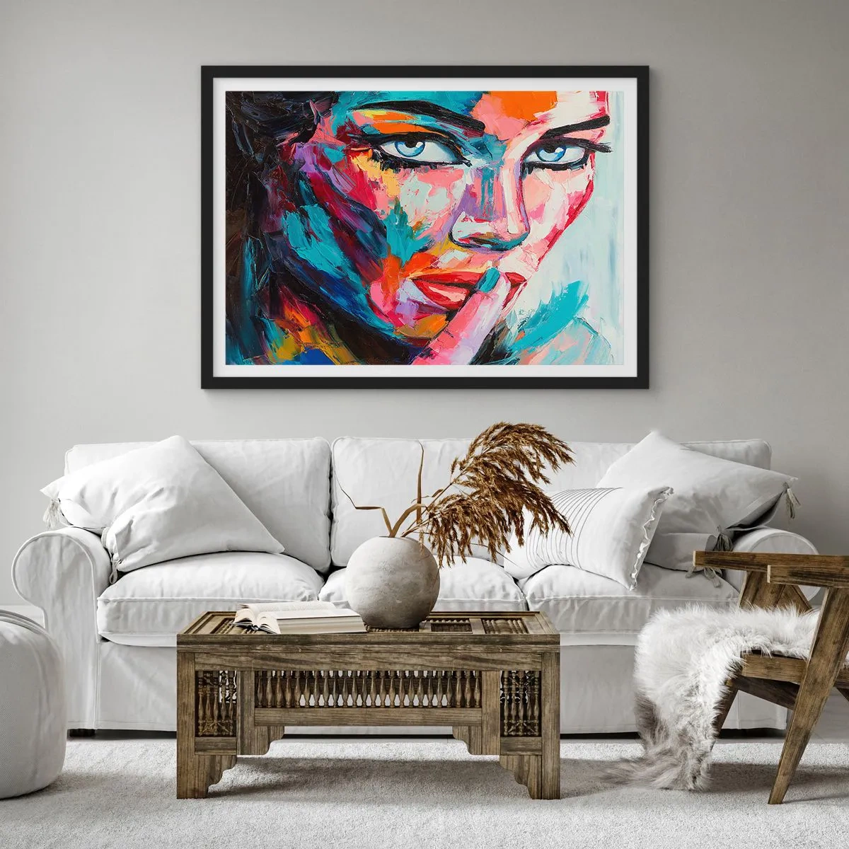 Poster în ramă neagră - Primul nostru secret - 100x70 cm