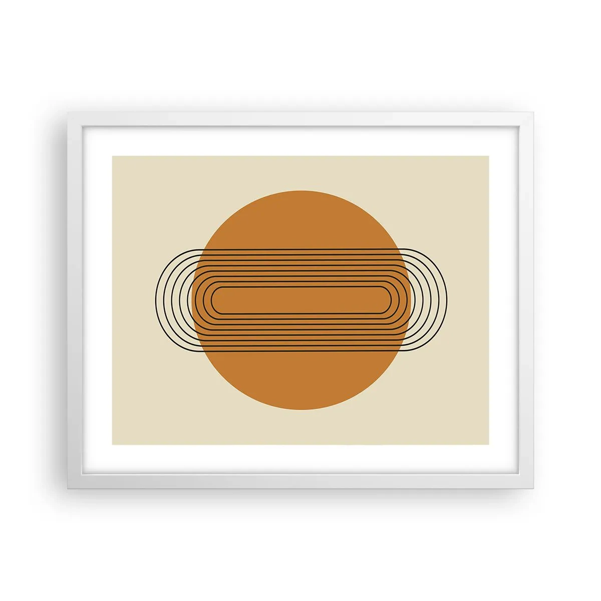 Poster în ramă albă - Planul perfect - 50x40 cm