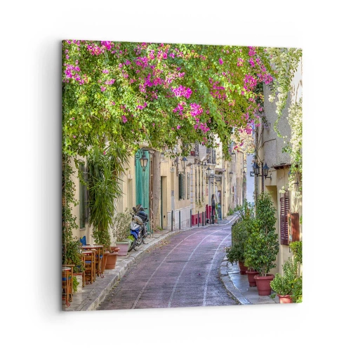 Tablou pe pânză - Alee înfloritoare - 50x50 cm