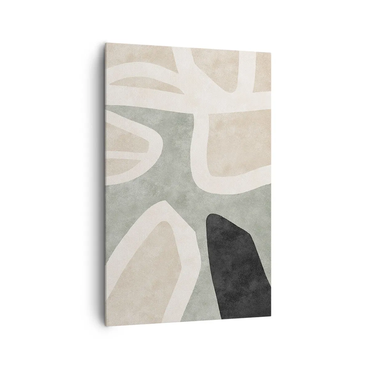 Tablou pe pânză - Compoziție cu motiv negru - 80x120 cm