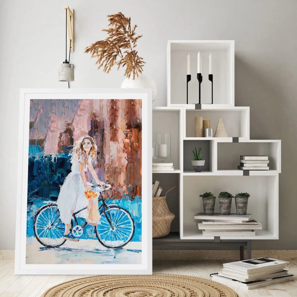 Poster în ramă albă - Bucurie de dimineață - 61x91 cm