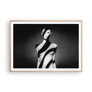 Poster în ramă de stejar deschis - La strălucire și la umbră - 100x70 cm