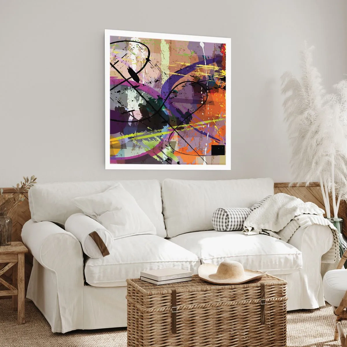 Poster - Poate fi drept sau de jur împrejur - 30x30 cm