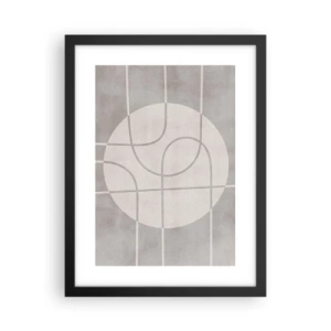 Poster în ramă neagră - Circular și drept înainte - 30x40 cm