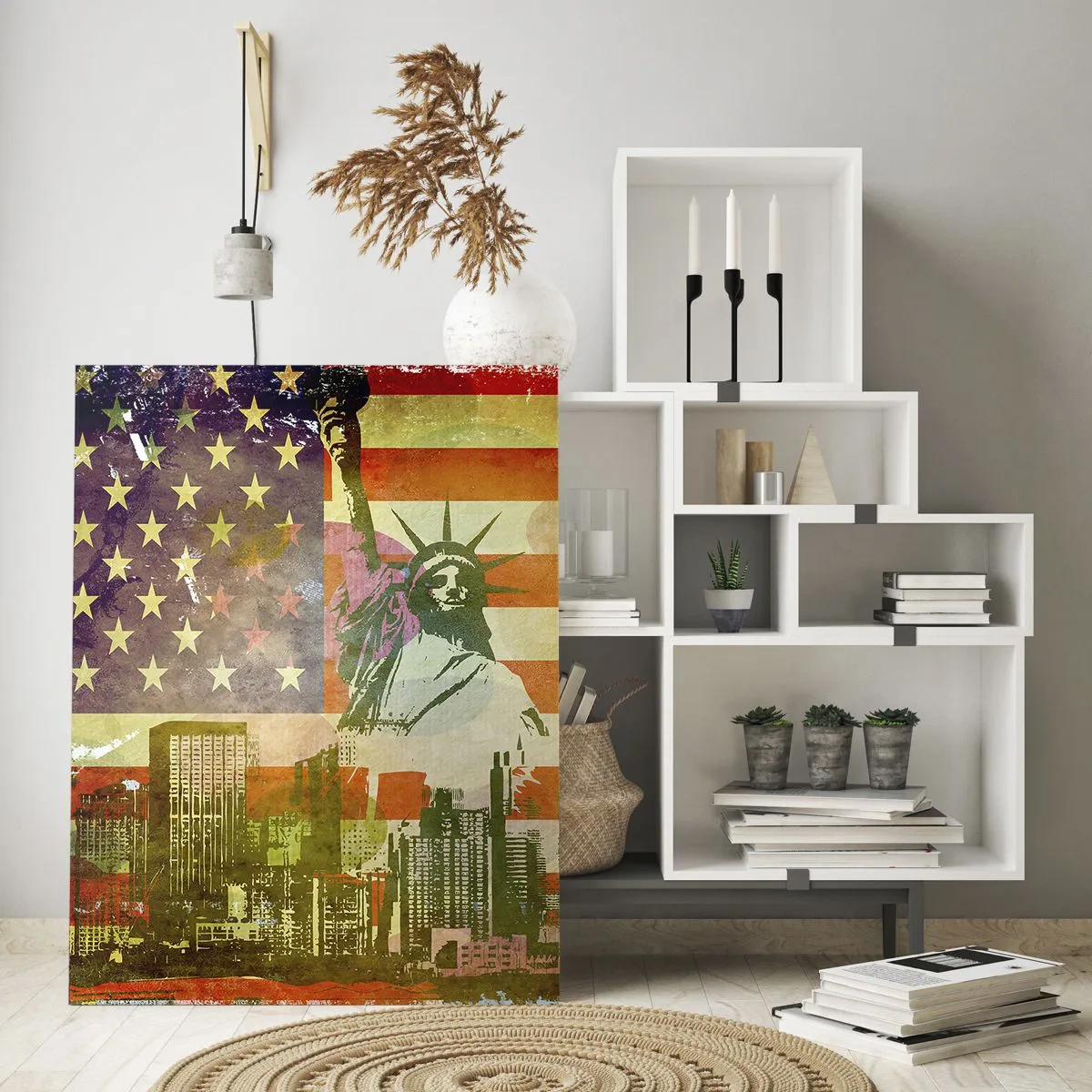Tablou pe sticlă - Viva America! - 50x70 cm