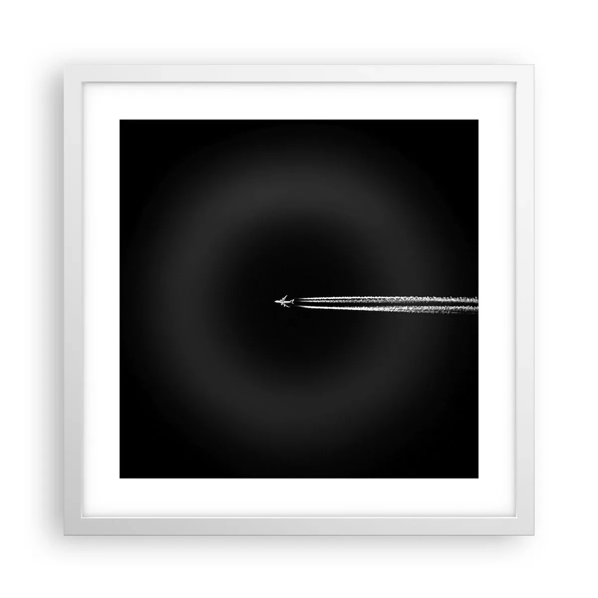 Poster în ramă albă - Într-o altă dimensiune - 40x40 cm