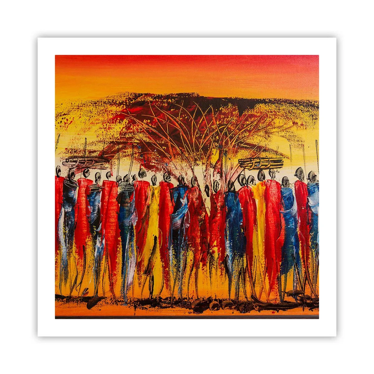 Poster - Acolo, acolo, acolo, acolo se duc - 60x60 cm