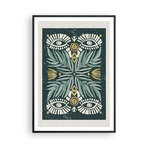 Poster în ramă neagră - Ca un decupaj folcloric - 70x100 cm