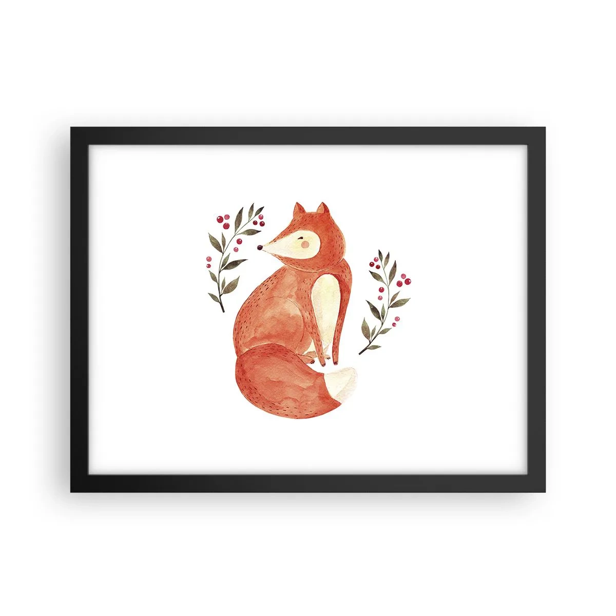 Poster în ramă neagră - Micuțul roșcat - 40x30 cm