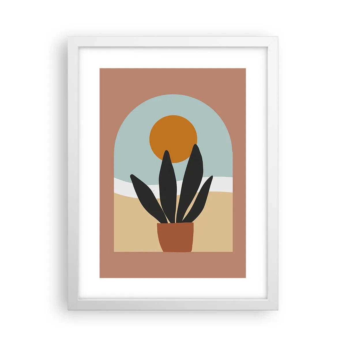 Poster în ramă albă - Bucurii mici - 30x40 cm