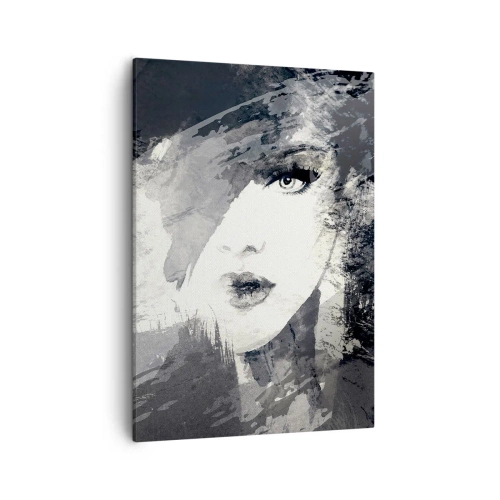 Tablou pe pânză - Din spatele unui voal gri - 50x70 cm