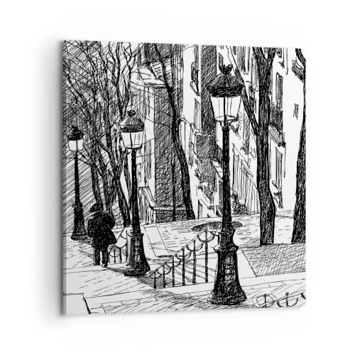 Tablou pe pânză - Poveste de dragoste sau poveste de groază? - 60x60 cm