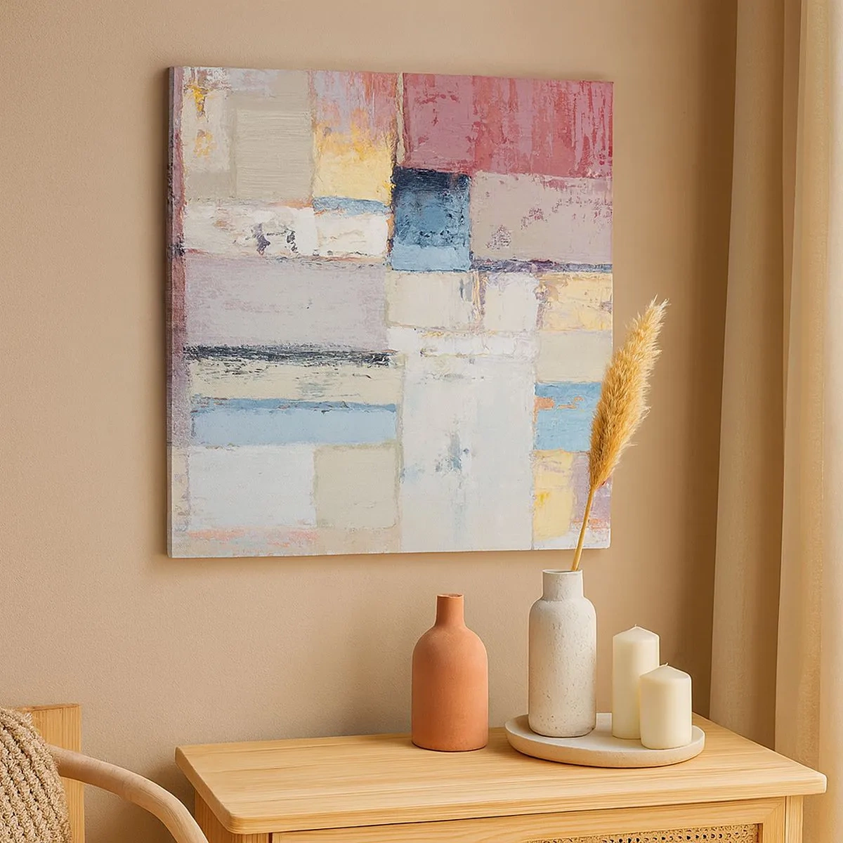 Tablou pe pânză - Liniștea geometriei - 30x30 cm