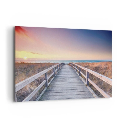 Tablou pe pânză - Aurora baltică de seară - 120x80 cm