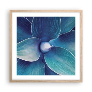 Poster în ramă de stejar deschis - A furat albastrul de la cer - 50x50 cm