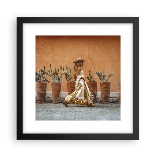 Poster în ramă neagră - În stilul hippie - 30x30 cm