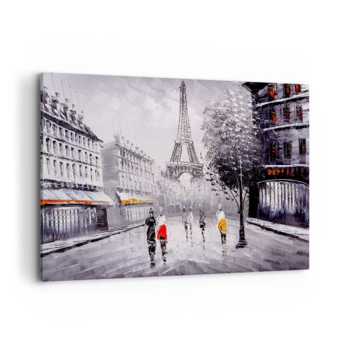 Tablou pe pânză - O plimbare pariziană - 120x80 cm